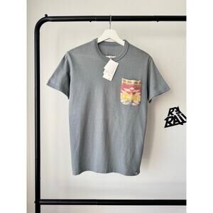 NWT Visvim Jumbo Knit Pocket Tee Gray